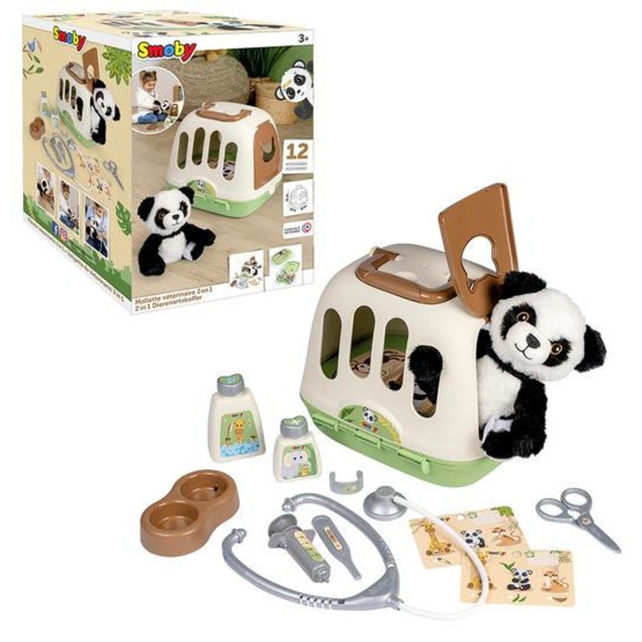 Smoby Panda Állatorvosi szett (7600340303)