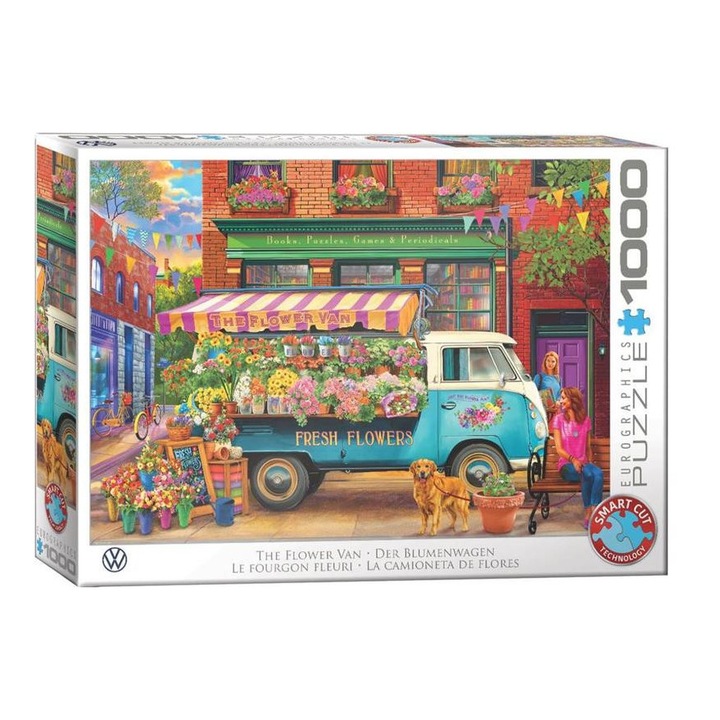 EuroGraphics 1000 db-os puzzle - VW - The Flower Van (6000-5917)
