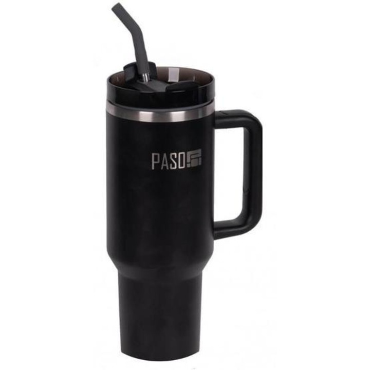 Чаша за пиене BeUniq, бутилка 1200 мл - Черна (PPBL-3025)