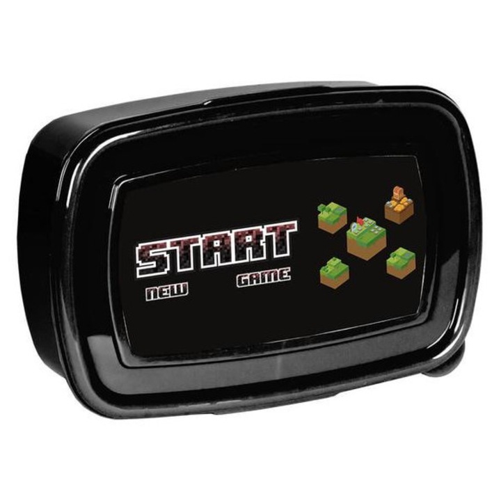 Cutie alimentara PASO Minecraft, 750 ml, 18,5x13x6cm, usoara, netoxica