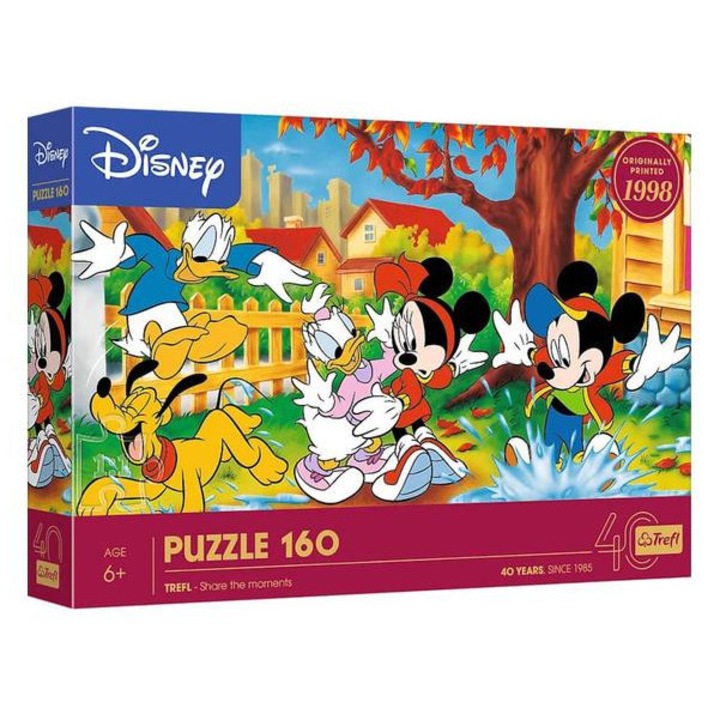 Trefl Пъзел от 160 части - 40-та годишнина - Disney - Скачане в локви (40055)