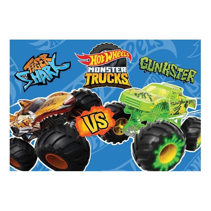 Bloc de desen scolar dublu fata laminat, Hot Wheels, 55x38cm