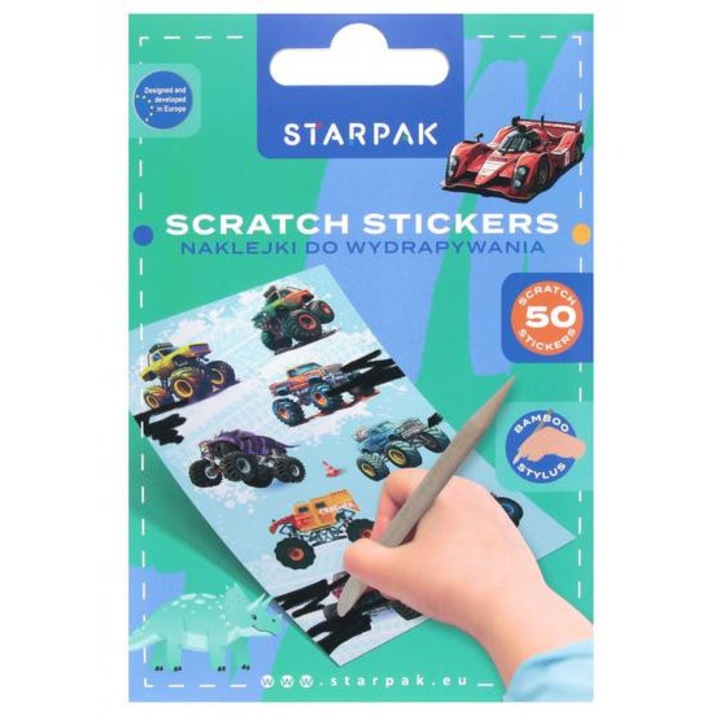 Set de stickere decorative pentru copii, Starpak, 5 foi, 259x183mm, multicolor