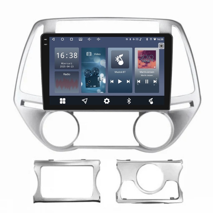 Navigációs rendszer: Hyundai i20 2008-2014, 9 hüvelykes, 2 GB-os, 32 GB-os, 4 magos kijelzővel