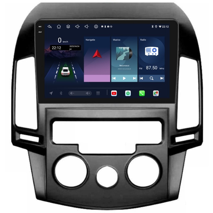 Navigatie PilotOn Hyundai i30 2007-2012 9 inch 6GB 128GB 8 CORE