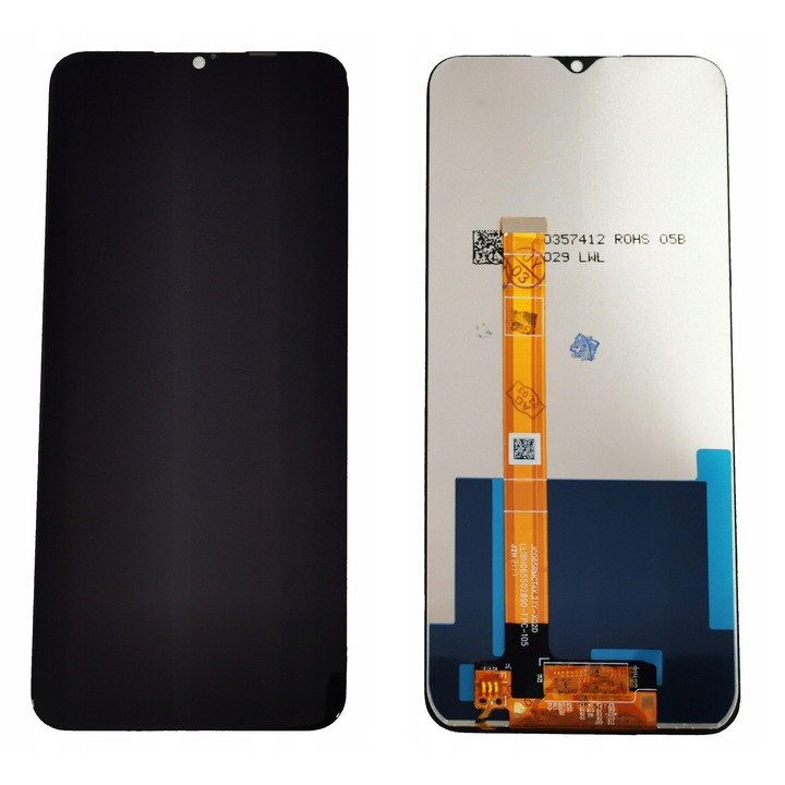 Цялостен LCD екран със сензорен екран за телефон Realme C21Y C25Y, 6.5'', черен