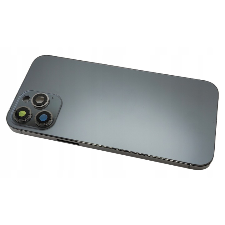 Coroana spate pentru iPhone 12 Pro Max, grafit, set complet cu rama, sticla, butoane si tava SIM