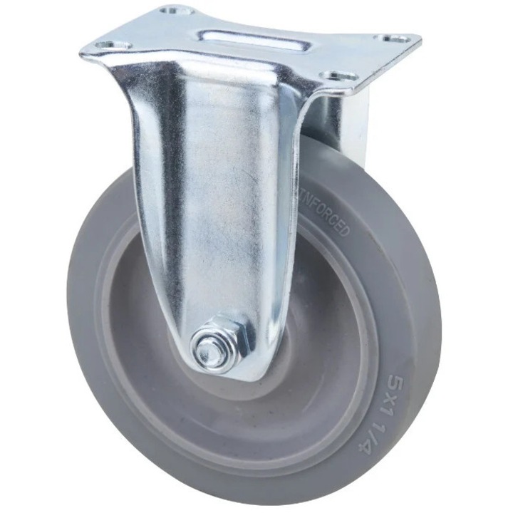 TPR fix kerék, szürke, 1107, 100 x 32 mm, 110 kg