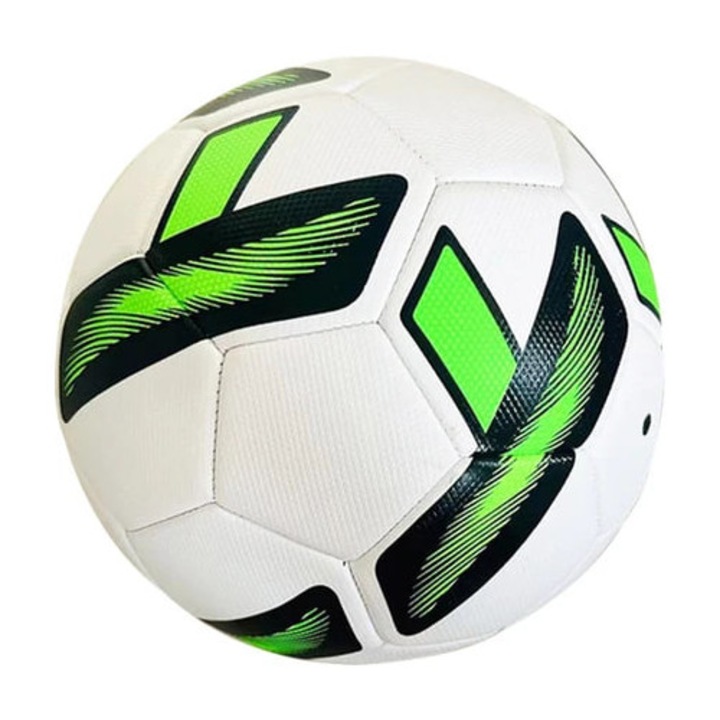 Focilabda gyerekeknek és felnőtteknek, 5-ös méret, fehér-zöld