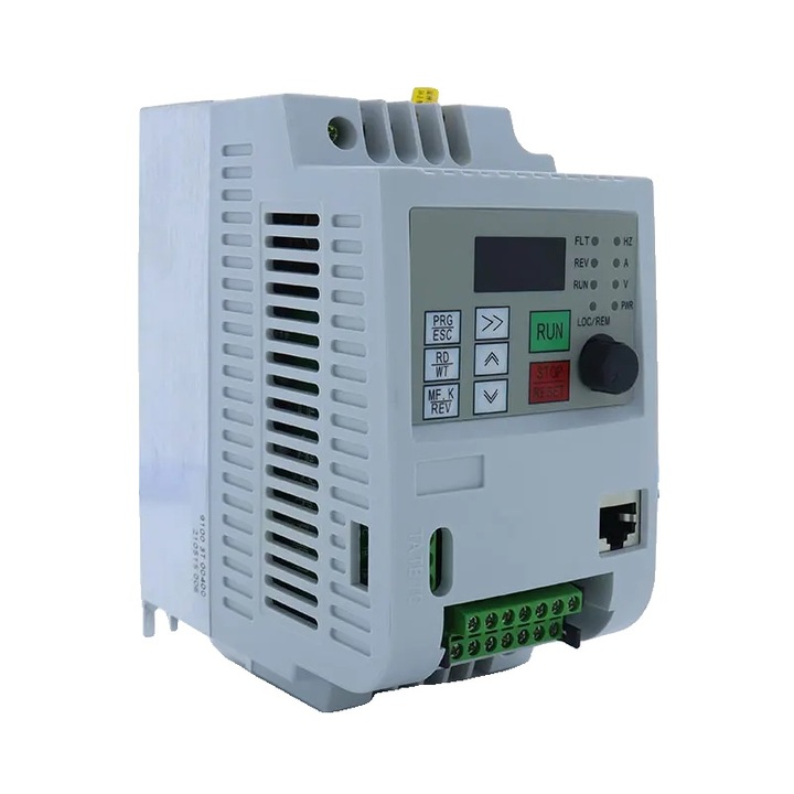 Честотен инвертор, 1.5KW, 220V, регулируем контрол на скоростта, бял