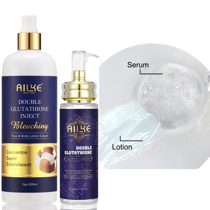 2 az 1-ben glutationos hidratáló testápoló, 500 ml, arcra és testre, fehérítő és öregedésgátló hatású, nem zsíros, minden bőrtípusra