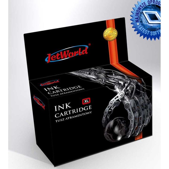 Касета за принтер JetWorld Black 912XL, рециклирана, 3YL84AE, съвместима с HP OfficeJet Pro, 20ml