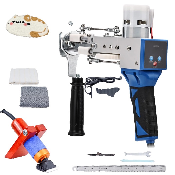 Elektromos tűzőpisztoly, vágás és hurok funkció, könnyű kialakítás, komplett készlet