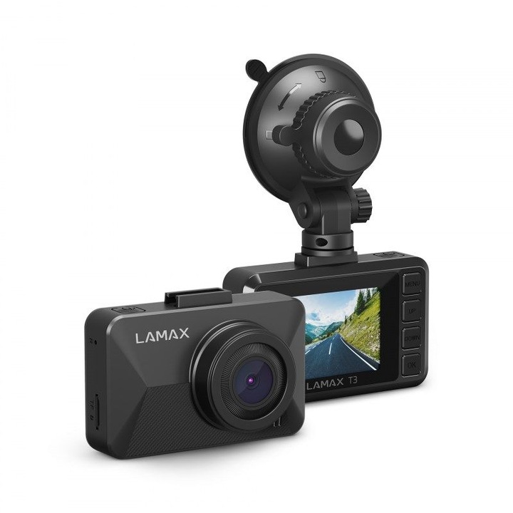 Camera video Lamax T3 DashCam, FULL HD, 2", neagra, 76x47x17mm