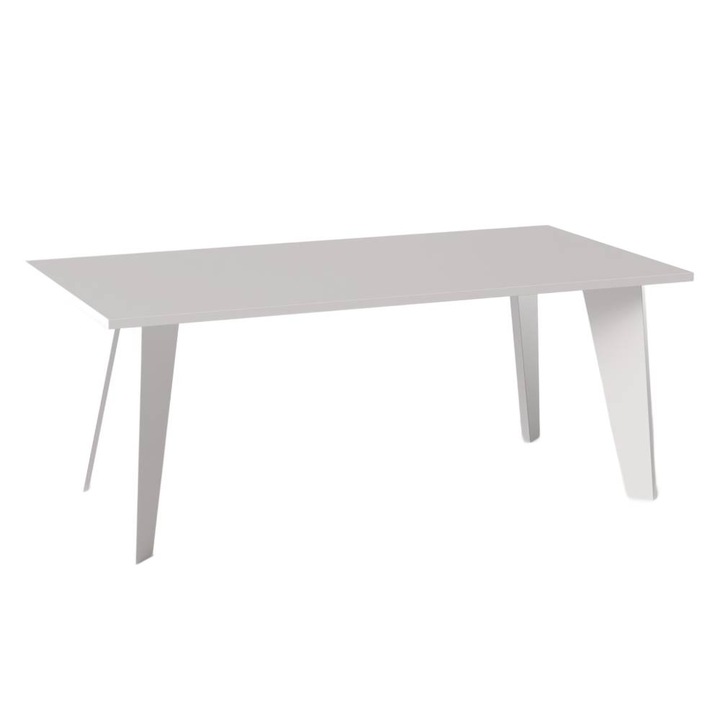 Маса ARIS, KOLM, 138x80 см, сива, за 4-6 души
