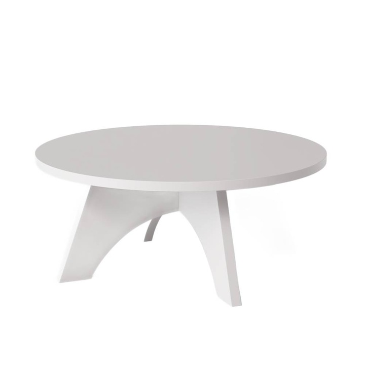 Mese rotunda BELL, 68cm, gri, set montaj inclus