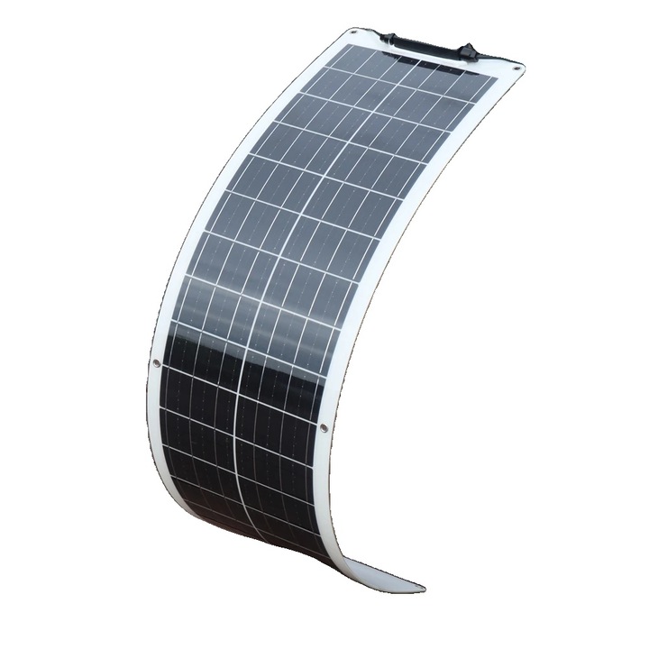 Panou solar flexibil 50W, alb, design usor, eficienta ridicata