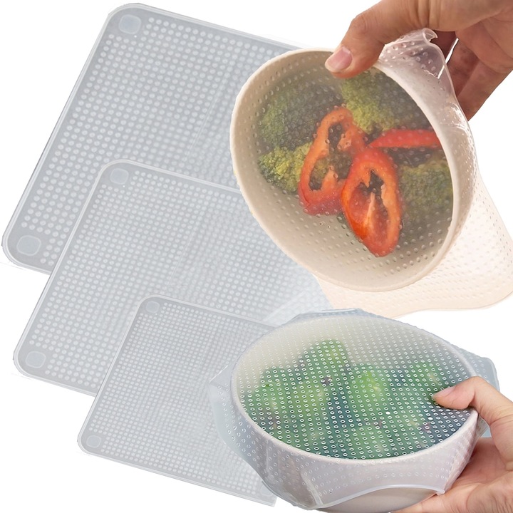 Capace vase pentru gatit, Luka, HH94, set 4 buc, multicolor