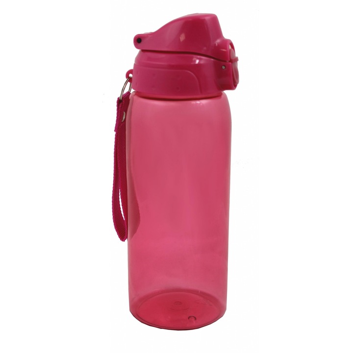 Sticla sport Luka, 750ml, plastic, cu insertie pentru gheata, rosu