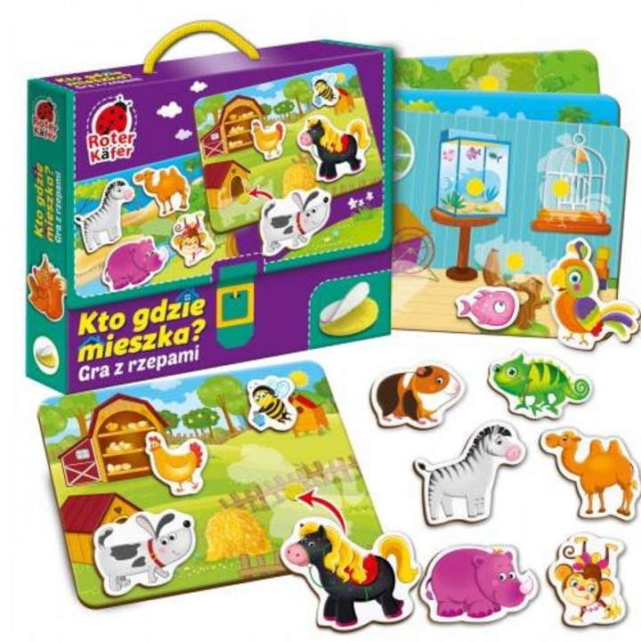 Joc educativ pentru copiii, Roter Kafer, set complet, multicolor