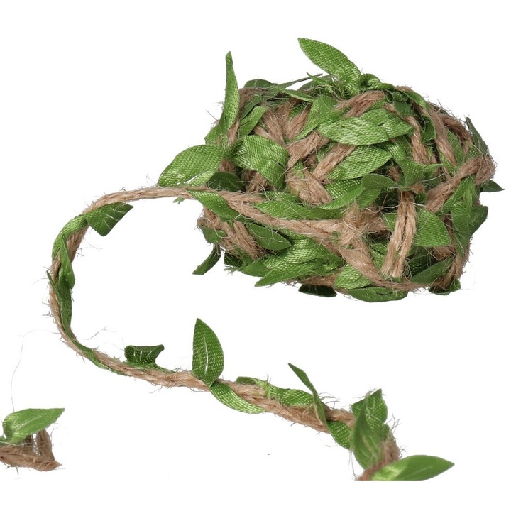 Sfoara jute cu frunze, Luka, 3m, 2mm, culoare brown