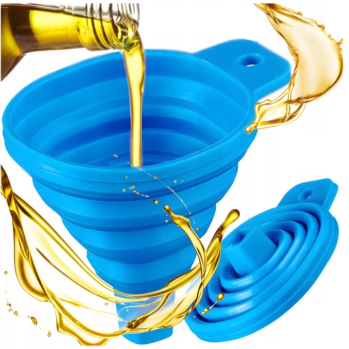 Сгъваема силиконова фуния за кухня, гъвкава машина