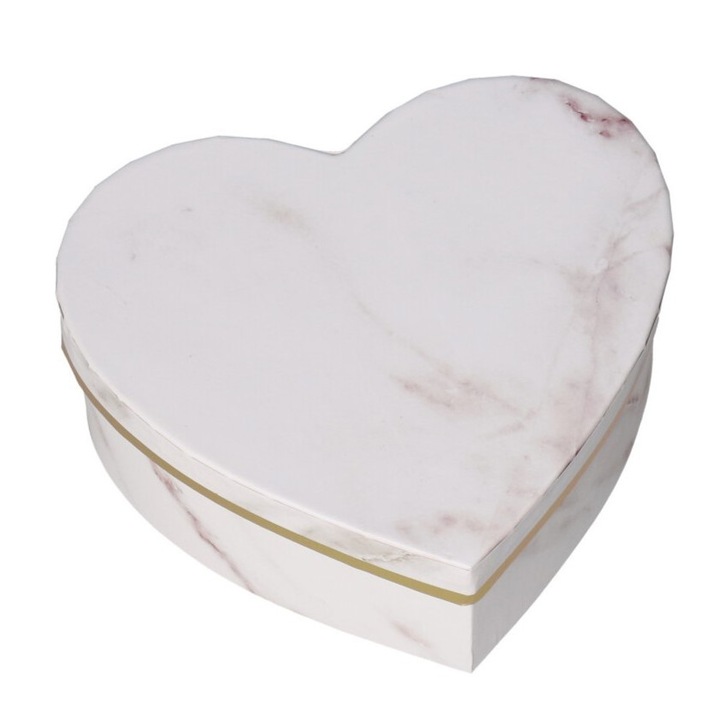 Cutie pentru flori in forma de inima, Luka, 15x14,5x6cm, culoare variabila