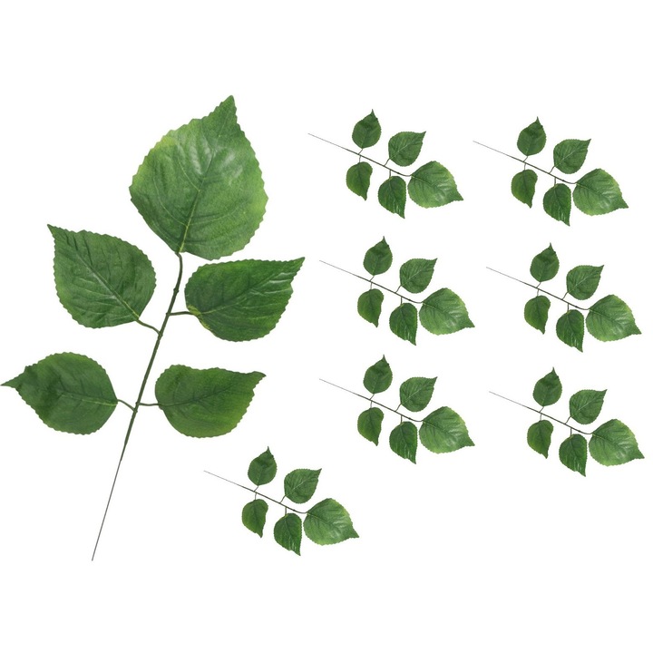 Lastari artificiali Luka, set 12 bucati, 45cm, verde