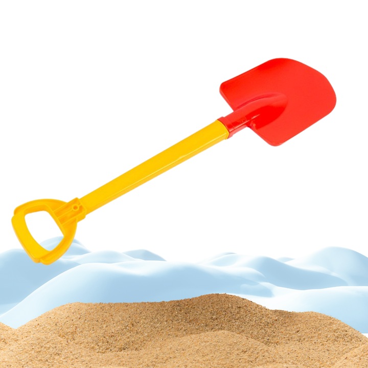 Лопата за пясък и сняг, TechnoK, 67x16.5x4см, многоцветна, за деца