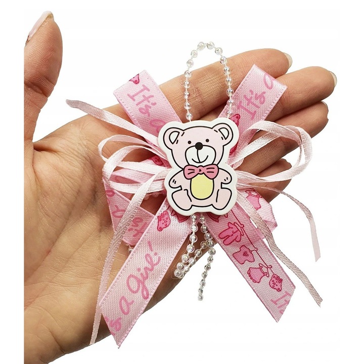 Декорация за парти, Лука, розова, 11.5x8.5см, 1 комплект