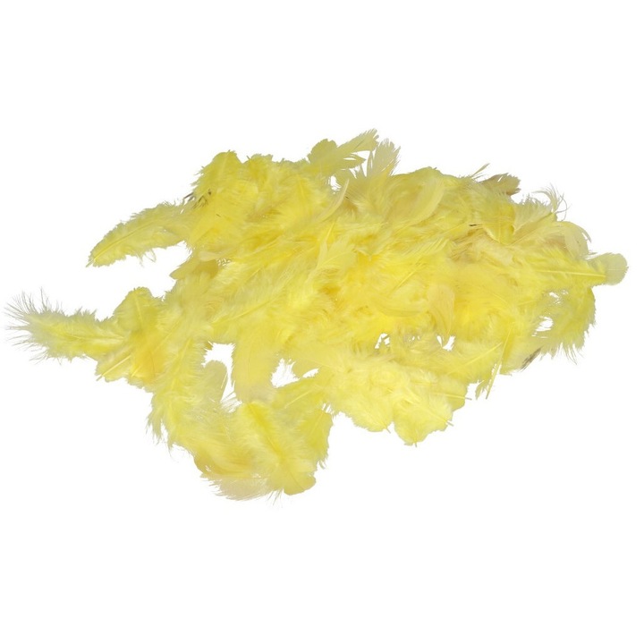 Pene decorative, Luka, galbene, 6-10cm, set 13g