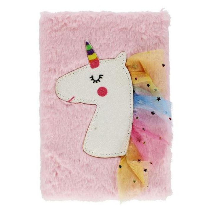 Плюшен дневник с еднорог - A5 (484167)