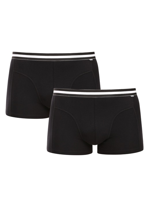 Boxeri barbati Bellinda, set de 2, croiala moderna, bumbac moale, negru