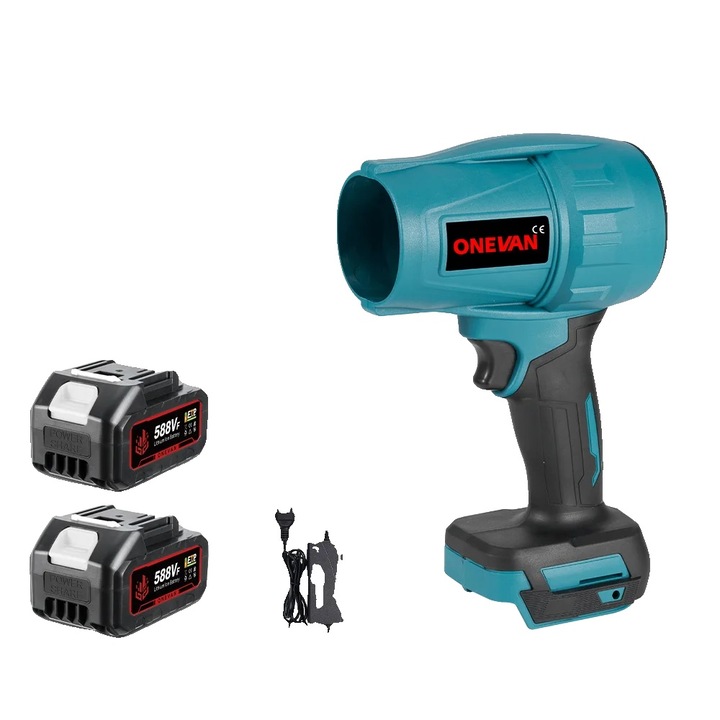 Aspirator cu aer, 2000W, motor fara perii, set 2 baterii, 200 m/s, 22900 mAh