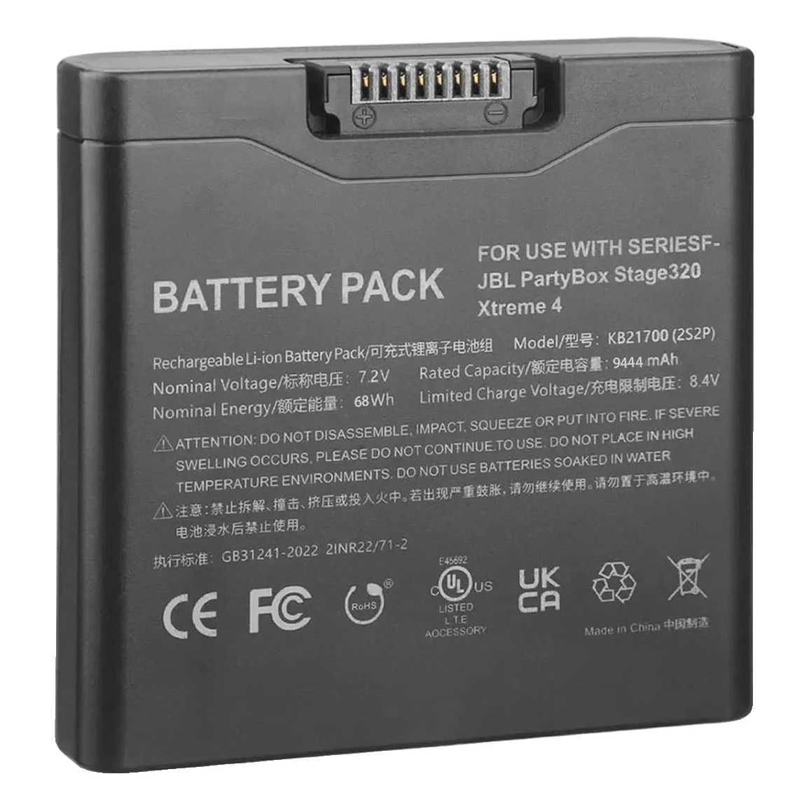 Baterie pentru JBL Xtreme 4, capacitate 10000mAh, 7.4V