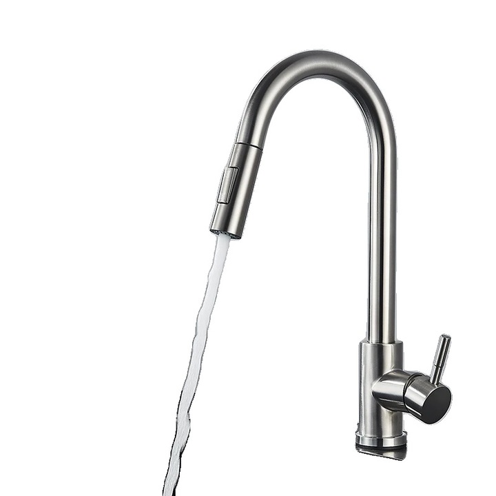 Fürdőszobai csaptelep, szálcsiszolt nikkel, érintős vezérlés, süllyesztett zuhanyfejjel