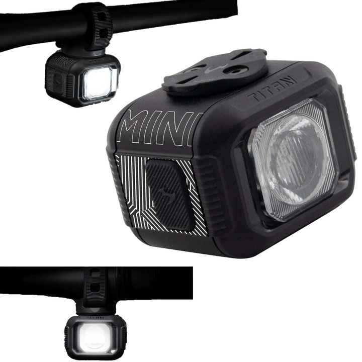 MOON TITAN MINI 700lm-es kerékpárlámpa, 6 világítási mód, GoPro tartó, kompakt