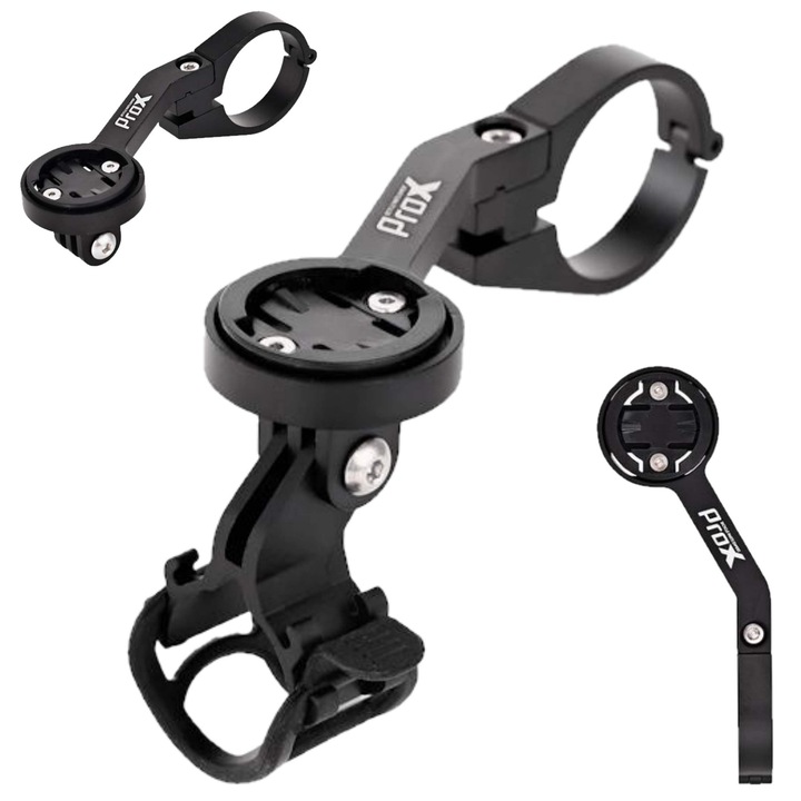 Suport pentru bicicleta ProX EAGLE E1, montare pe ghidon 31,8/35mm, aluminiu CNC, 90mm, set complet