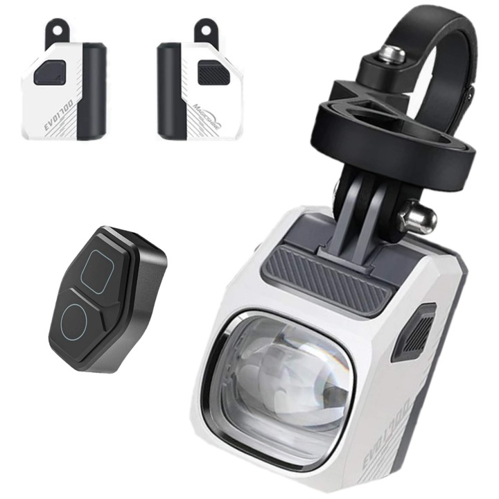 Magicshine EVO 1700 kerékpárlámpa, 1700 lumen, kormányra rögzíthető, IPX6 vízállóság, méretek 42x46x53mm