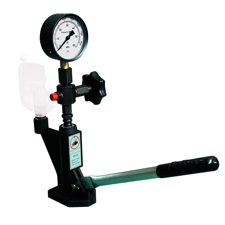 S60H injektor teszter, precíziós nyomásmérő, sokoldalú adapterek, többszínű