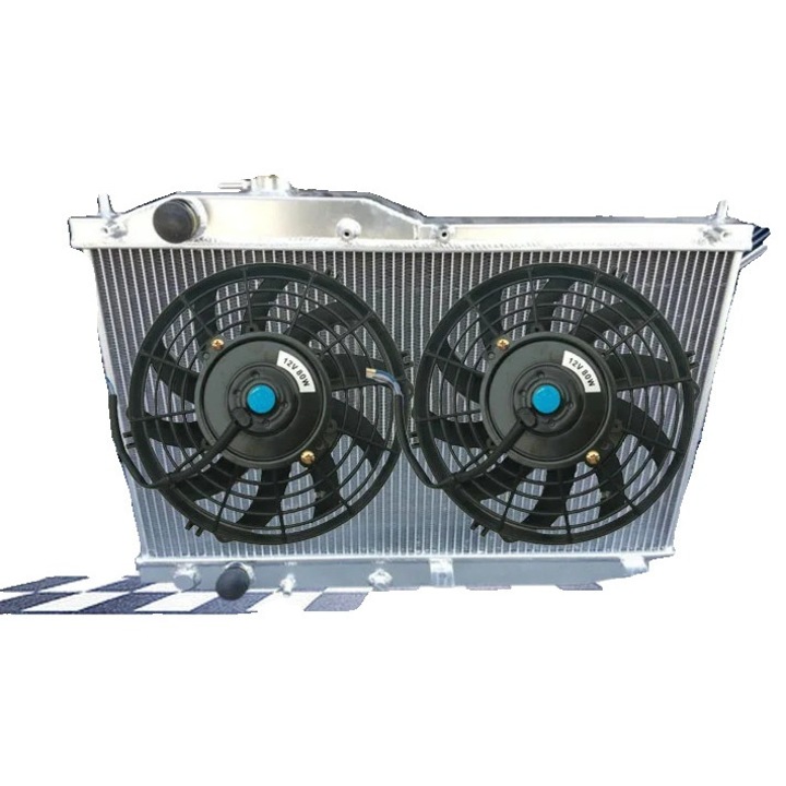 Radiator din aluminiu pentru Honda S2000, racire de inalta performanta, compatibil cu transmisia manuala, design pe doua randuri