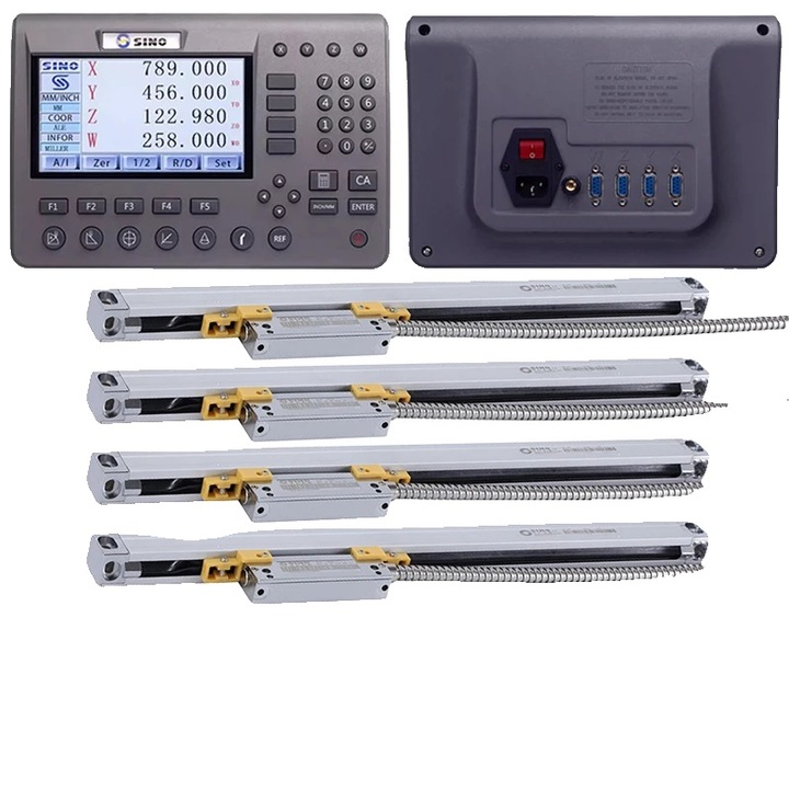 Set DRO SDS200, Display LCD, 4 axe, 5mm rezolutie, lungime calatorie 70-520mm, cablu 3m