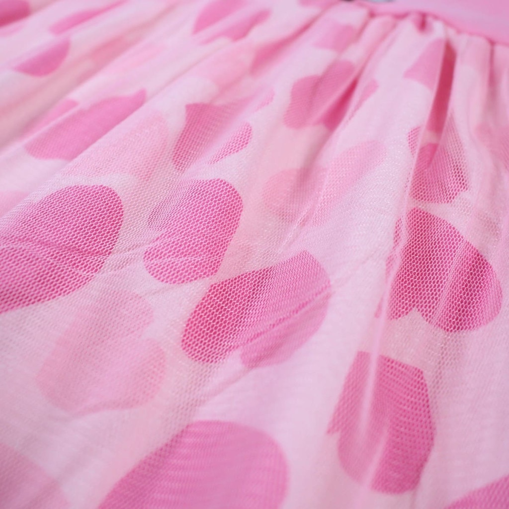 Rochie de vara cu tul, Hello Kitty cu inimioare Roz - eMAG.ro