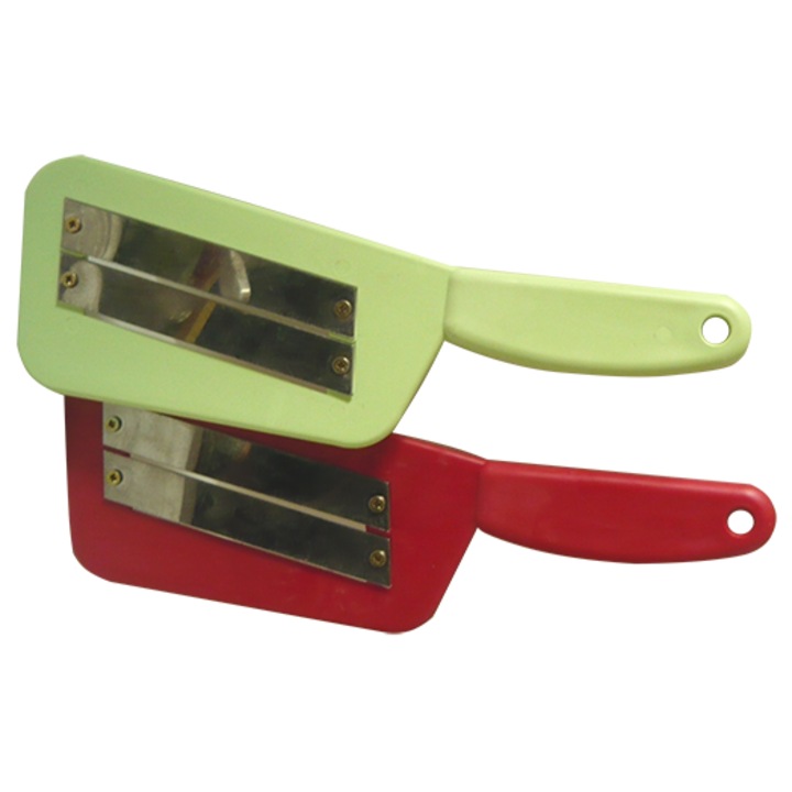 Feliatoare manuala, dommet, mix culori, 2 cutite din otel inoxidabil