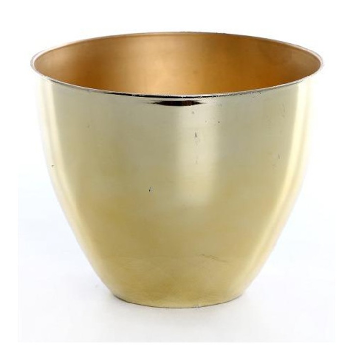 Ghiveci Rojek-Dekor, plastic, 16x13cm, sampanie