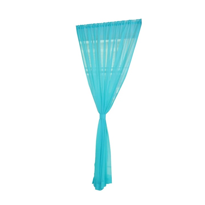 Áttetsző voile függöny YANYXR kék 200x100cm