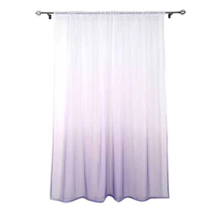 YANYXR voile függöny, színátmenetes, lila, 200x100cm