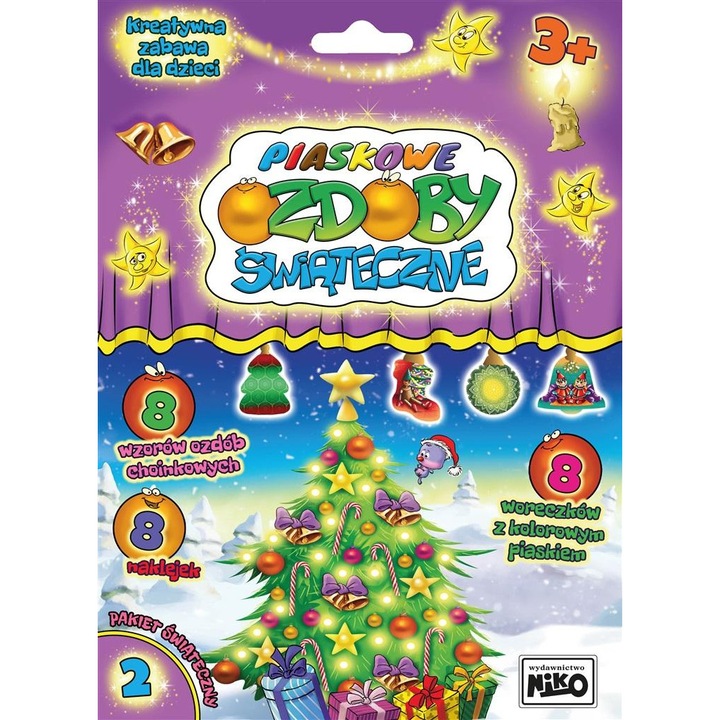 Set figurine si decoratiuni Craciun, Wydawnictwo Niko, 8 culori, 16x20cm