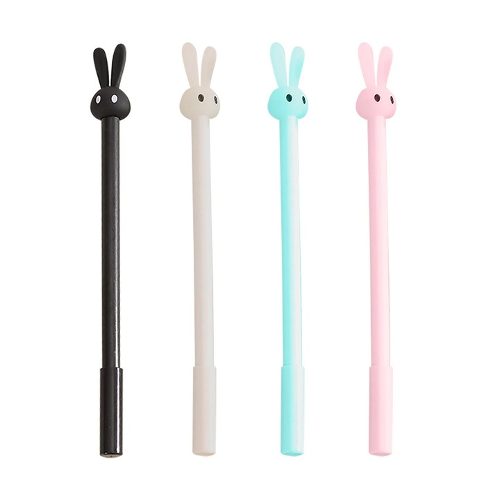 Set 4 pixuri plastic YANYXR iepuras multicolor 1ml
