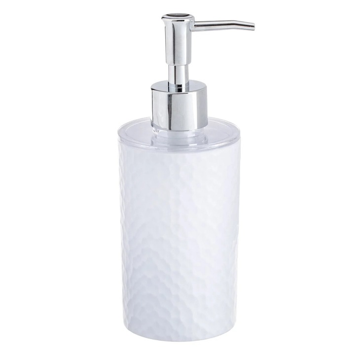 Fehér műanyag adagoló cellás mintázattal, 300 ml folyékony szappanhoz